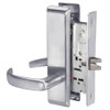PBCN8801FL-626 Yale 8800FL Series Non-Keyed Mortise Passage Locks with Pacific Beach Lever in Satin Chrome