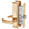 PBCN8862FL-612 Yale 8800FL Series Non-Keyed Mortise Bathroom Locks with Pacific Beach Lever in Satin Bronze