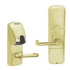 AD200-CY-70-MG-TLR-PD-606 Schlage Classroom/Storeroom Magnetic Stripe(Insert) Lock with Tubular Lever in Satin Brass