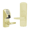 AD200-CY-70-MGK-ATH-PD-606 Schlage Classroom/Storeroom Magnetic Stripe(Insert) Keypad Lock with Athens Lever in Satin Brass