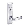 JNCN8833FL-625 Yale 8800FL Series Single Cylinder Mortise Exit Locks with Jefferson Lever in Bright Chrome