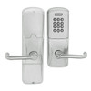 AD200-CY-50-KP-TLR-PD-619 Schlage Office Cylindrical Keypad Lock with Tubular Lever in Satin Nickel