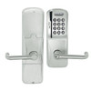 AD200-CY-50-MSK-TLR-PD-619 Schlage Office Magnetic Stripe Keypad Lock with Tubular Lever in Satin Nickel