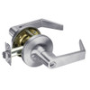 AU5405LN-626 Yale 5400LN Series Single Cylinder Storeroom or Closet Cylindrical Lock with Augusta Lever in Satin Chrome