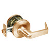 AU5439LN-612 Yale 5400LN Series Single Cylinder Communicating Storeroom Cylindrical Lock with Augusta Lever in Satin Bronze