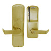 AD200-CY-70-MS-RHO-RD-606 Schlage Classroom/Storeroom Magnetic Stripe(Swipe) Lock with Rhodes Lever in Satin Brass