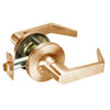 AU5409LN-612 Yale 5400LN Series Non-Keyed Exit Latch Cylindrical Locks with Augusta Lever in Satin Bronze