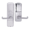 AD200-CY-50-MS-TLR-RD-626 Schlage Office Magnetic Stripe(Swipe) Lock with Tubular Lever in Satin Chrome