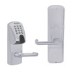 AD200-CY-50-MGK-TLR-RD-626 Schlage Office Magnetic Stripe(Insert) Keypad Lock with Tubular Lever in Satin Chrome