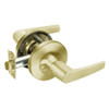 MO5405LN-605 Yale 5400LN Series Single Cylinder Storeroom or Closet Cylindrical Lock with Monroe Lever in Bright Brass
