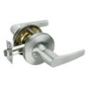 MO5406LN-619 Yale 5400LN Series Single Cylinder Service Station Cylindrical Lock with Monroe Lever in Satin Nickel