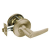 MO5439LN-609 Yale 5400LN Series Single Cylinder Communicating Storeroom Cylindrical Lock with Monroe Lever in Antique Brass