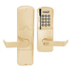 AD200-CY-70-MSK-RHO-GD-29R-612 Schlage Classroom/Storeroom Magnetic Stripe Keypad Lock with Rhodes Lever in Satin Bronze
