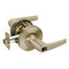 B-MO5404LN-609 Yale 5400LN Series Single Cylinder Entry Cylindrical Locks with Monroe Lever Prepped for SFIC in Antique Brass