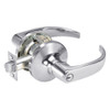 PB5404LN-625 Yale 5400LN Series Single Cylinder Entry Cylindrical Lock with Pacific Beach Lever in Bright Chrome