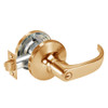 PB5439LN-612 Yale 5400LN Series Single Cylinder Communicating Storeroom Cylindrical Lock with Pacific Beach Lever in Satin Bronze