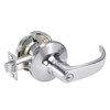 PB5439LN-625 Yale 5400LN Series Single Cylinder Communicating Storeroom Cylindrical Lock with Pacific Beach Lever in Bright Chrome