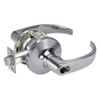 B-PB5406LN-626 Yale 5400LN Series Single Cylinder Service Station Cylindrical Locks with Pacific Beach Lever Prepped for SFIC in Satin Chrome