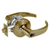 SI-PB5404LN-609 Yale 5400LN Series Single Cylinder Entry Cylindrical Locks with Pacific Beach Lever Prepped for Schlage IC Core in Antique Brass