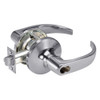 SI-PB5405LN-626 Yale 5400LN Series Single Cylinder Storeroom or Closet Cylindrical Locks with Pacific Beach Lever Prepped for Schlage IC Core in Satin Chrome
