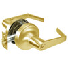 AU5304LN-605 Yale 5300LN Series Single Cylinder Entry Cylindrical Lock with Augusta Lever in Bright Brass