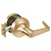 AU5329LN-612 Yale 5300LN Series Single Cylinder Communicating Classroom Cylindrical Lock with Augusta Lever in Satin Bronze