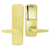 AD200-MS-60-MS-ATH-RD-605 Schlage Apartment Mortise Magnetic Stripe(Swipe) Lock with Athens Lever in Bright Brass