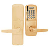 AD200-MS-60-MSK-ATH-RD-612 Schlage Apartment Mortise Magnetic Stripe Keypad Lock with Athens Lever in Satin Bronze
