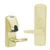 AD200-MS-60-MG-ATH-RD-606 Schlage Apartment Mortise Magnetic Stripe(Insert) Lock with Athens Lever in Satin Brass