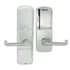 AD200-MS-50-MS-TLR-RD-619 Schlage Office Mortise Magnetic Stripe(Swipe) Lock with Tubular Lever in Satin Nickel