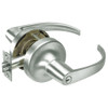 PB5305LN-619 Yale 5300LN Series Single Cylinder Storeroom or Closet Cylindrical Lock with Pacific Beach Lever in Satin Nickel