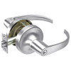 PB5308LN-625 Yale 5300LN Series Single Cylinder Classroom Cylindrical Lock with Pacific Beach Lever in Bright Chrome