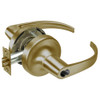 B-PB5307LN-609 Yale 5300LN Series Single Cylinder Entry Cylindrical Lock with Pacific Beach Lever Prepped for SFIC in Antique Brass