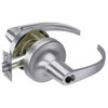 B-PB5322LN-626 Yale 5300LN Series Single Cylinder Corridor Cylindrical Lock with Pacific Beach Lever Prepped for SFIC in Satin Chrome