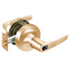 B-MO5322LN-612 Yale 5300LN Series Single Cylinder Corridor Cylindrical Lock with Monroe Lever Prepped for SFIC in Satin Bronze