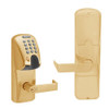 AD200-MS-50-MGK-RHO-GD-29R-612 Schlage Office Mortise Magnetic Stripe(Insert) Keypad Lock with Rhodes Lever in Satin Bronze