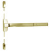 7110-36-606 Yale 7000 Series Non Fire Rated Surface Vertical Rod Exit Device in Satin Brass