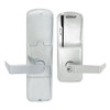 AD200-MS-40-MS-RHO-GD-29R-619 Schlage Privacy Mortise Magnetic Stripe(Swipe) Lock with Rhodes Lever in Satin Nickel