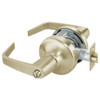 AU4725LN-606 Yale 4700LN Series Non Keyed Privacy Cylindrical Lock with Augusta Lever in Satin Brass