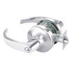 PB4722LN-625 Yale 4700LN Series Single Cylinder Corridor Cylindrical Lock with Pacific Beach Lever in Bright Chrome