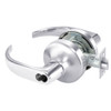 B-PB4704LN-625 Yale 4700LN Series Single Cylinder Entry Cylindrical Lock with Pacific Beach Lever Prepped for SFIC in Bright Chrome