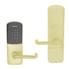 AD200-MS-50-MTK-TLR-PD-606 Schlage Office Mortise Multi-Technology Keypad Lock with Tubular Lever in Satin Brass