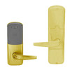 AD200-MD-40-MT-ATH-RD-605 Schlage Privacy Mortise Deadbolt Multi-Technology Lock with Athens Lever in Bright Brass