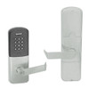 AD200-MS-60-MTK-RHO-PD-619 Schlage Apartment Mortise Multi-Technology Keypad Lock with Rhodes Lever in Satin Nickel