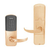 AD200-MD-40-MTK-SPA-GD-29R-612 Schlage Privacy Mortise Deadbolt Multi-Technology Keypad Lock with Sparta Lever in Satin Bronze