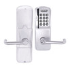 AD200-MD-60-MSK-TLR-GD-29R-625 Schlage Apartment Mortise Deadbolt Magnetic Stripe Keypad Lock with Tubular Lever in Bright Chrome