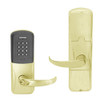 AD200-MD-60-MTK-SPA-GD-29R-606 Schlage Apartment Mortise Deadbolt Multi-Technology Keypad Lock with Sparta Lever in Satin Brass