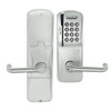 AD200-MD-60-MSK-TLR-PD-619 Schlage Apartment Mortise Deadbolt Magnetic Stripe Keypad Lock with Tubular Lever in Satin Nickel