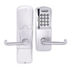 AD250-CY-70-MSK-TLR-PD-625 Schlage Classroom/Storeroom Magnetic Stripe Keypad Lock with Tubular Lever in Bright Chrome