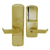 AD250-MS-70-MS-RHO-PD-606 Schlage Classroom/Storeroom Magnetic Stripe(Swipe) Lock with Rhodes Lever in Satin Brass